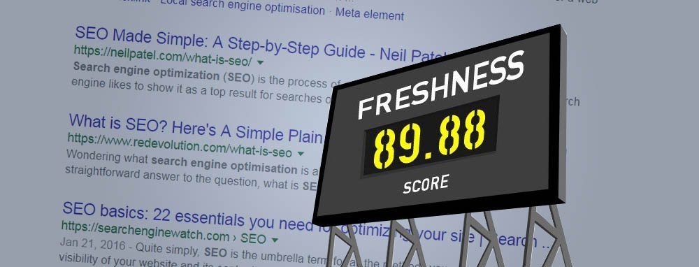 Google Freshness Score
