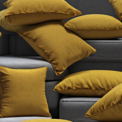 Mustard Cushions